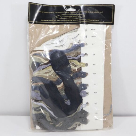 Classic Cross Stitch Kit Mates Wolves Outdoor Wildlife Animal 16.8" x 12.6" - Picture 5 of 6